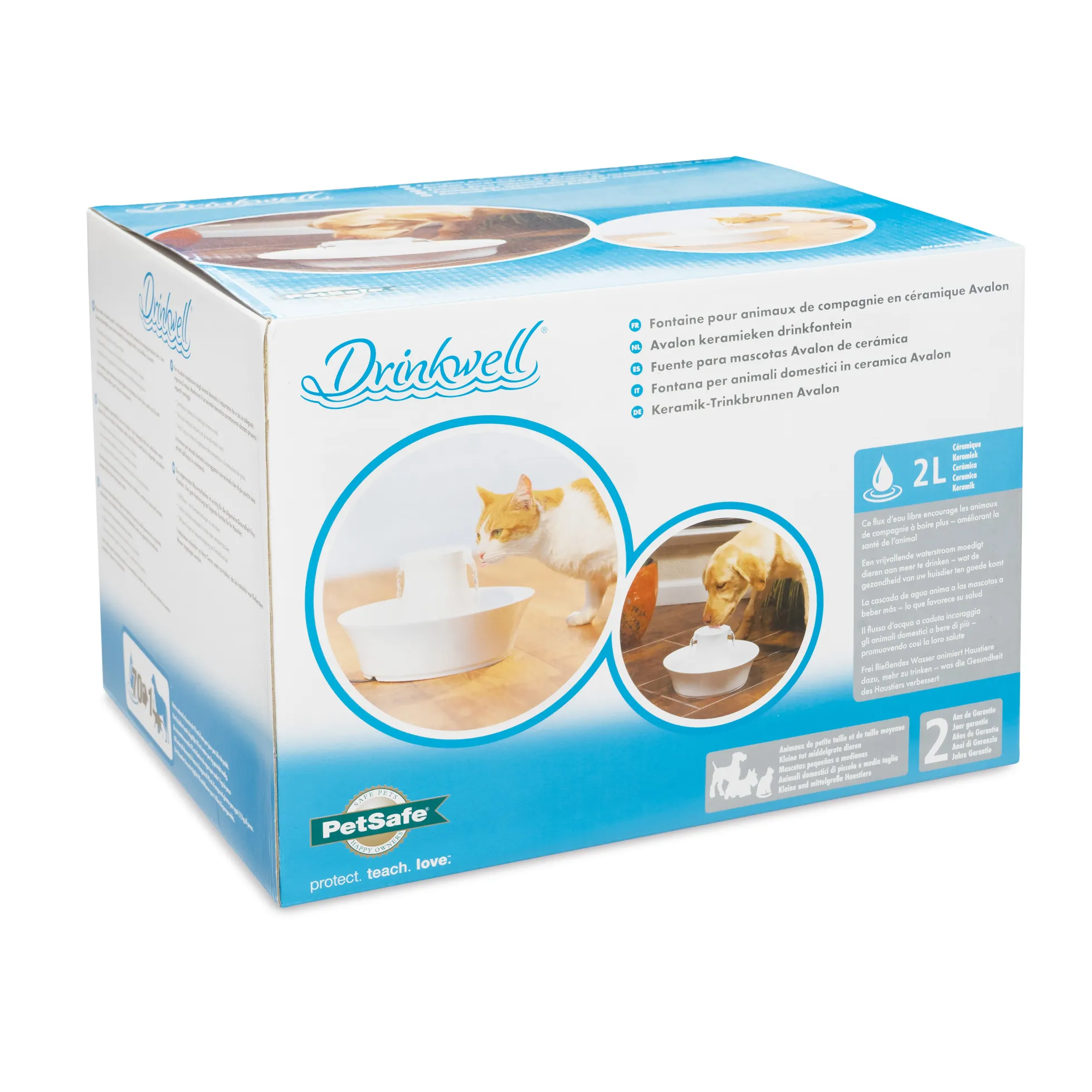 Avalon drinkfontein (porselein) 2 liter
