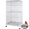 Flight Cage Large, silvertone grey