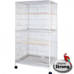 Flight Cage Large, silvertone grey