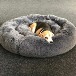Hondenkussen Cuddle Donkergrijs rond