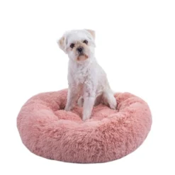 Hondenkussen Cuddle Roze rond