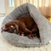 Kattenhol Iglo Grijs