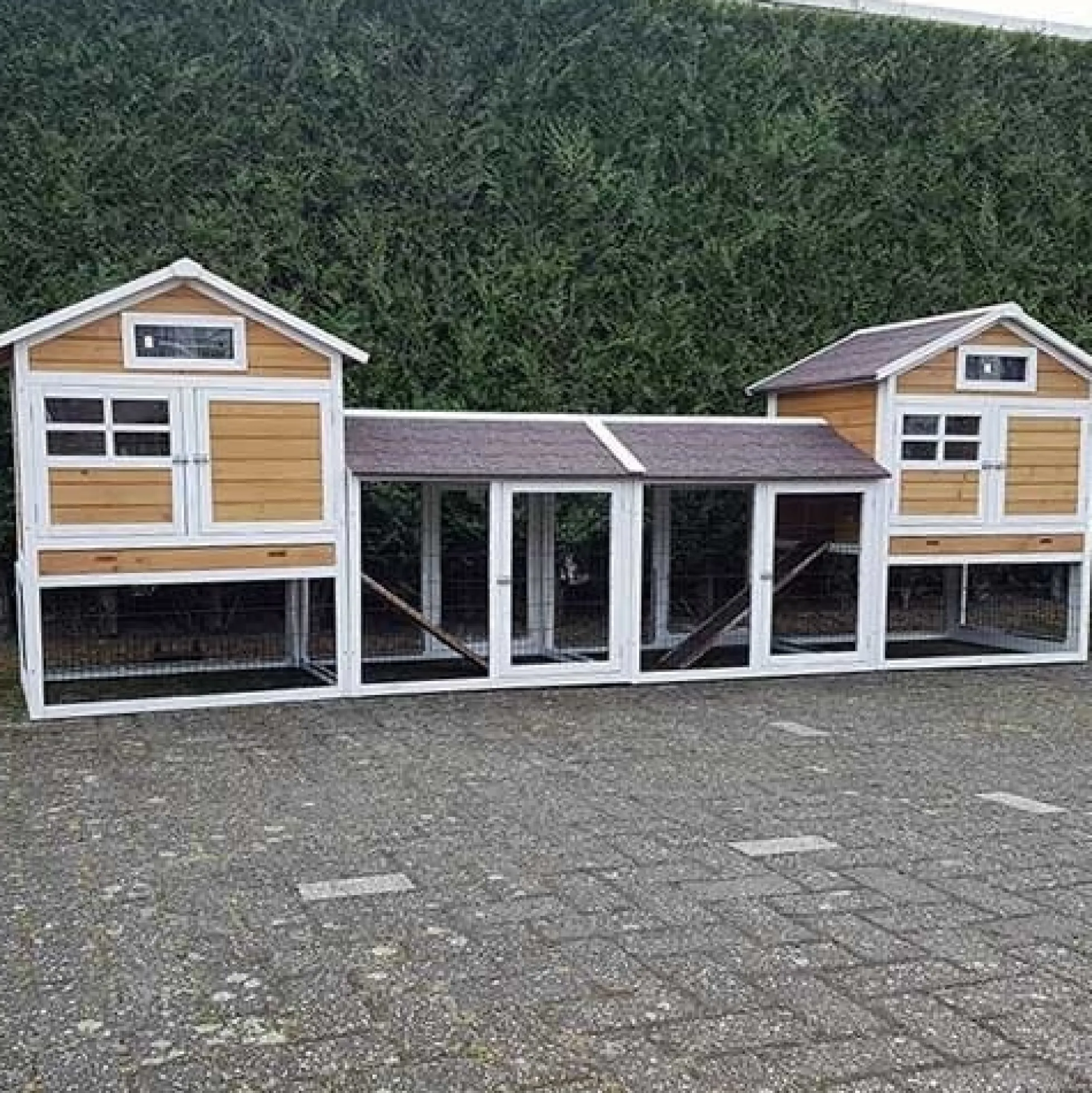 Konijnenhok Belize Duo met ren