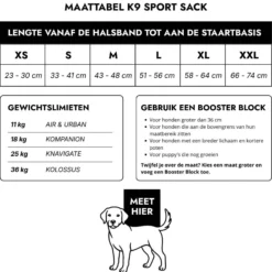 K9 Sport Sack Trainer Hondenrugzak Blauw