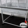 Papegaaienkooi Helios silvertone white