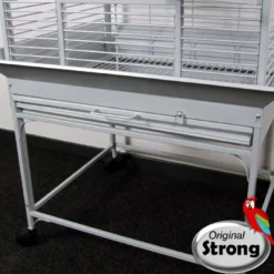 Papegaaienkooi Helios silvertone white