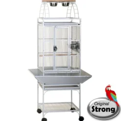 Papegaaienkooi Helios silvertone white