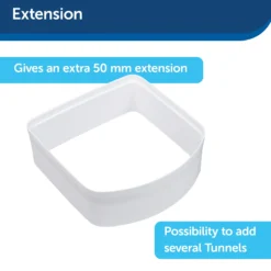 PetSafe Microchip Kattenluik Tunnelverlenging - Wit