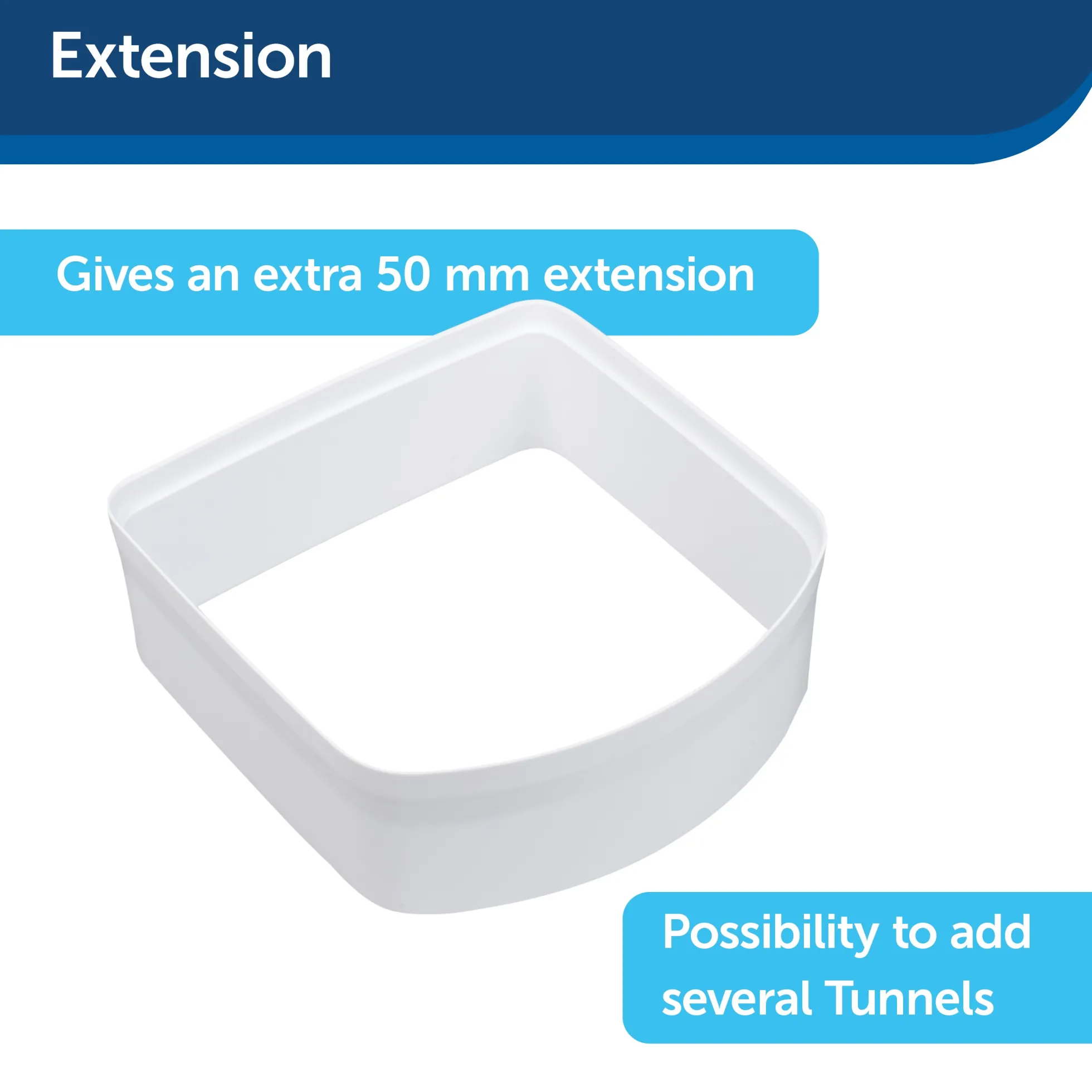 PetSafe Microchip Kattenluik Tunnelverlenging - Wit