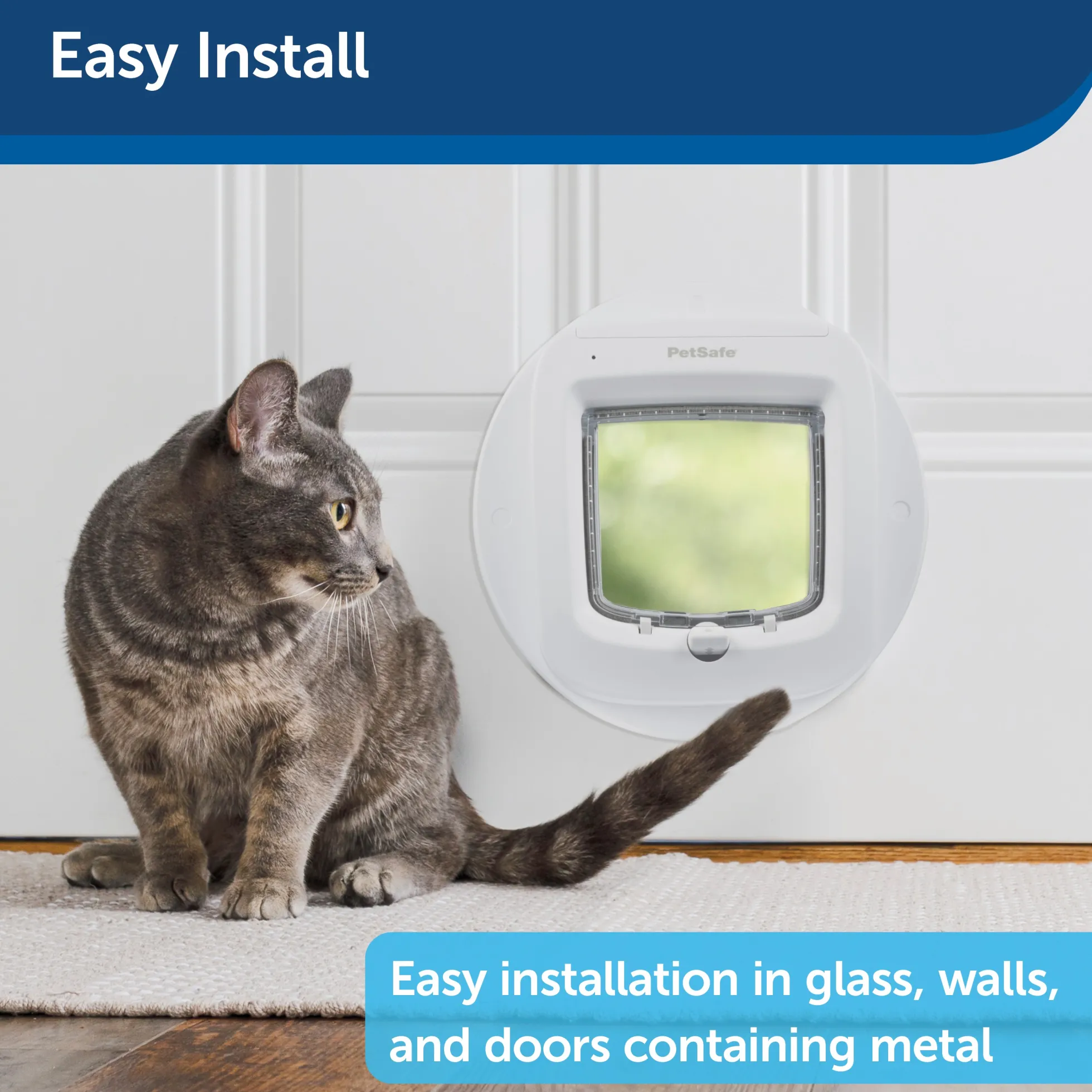 PetSafe Microchip Kattenluik Installatie Adapter - Wit