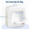 PetSafe Staywell Deluxe Kattenluik met Magnetische Halsbandsleutel