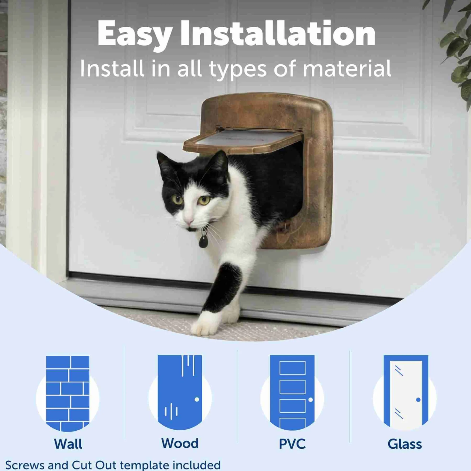 PetSafe Staywell Deluxe Kattenluik met Magnetische Halsbandsleutel