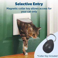 PetSafe Staywell Magnetic Classic 4-Way Kattenluik - Wit
