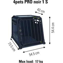 4Pets Autobench Pro Noir 1 Small