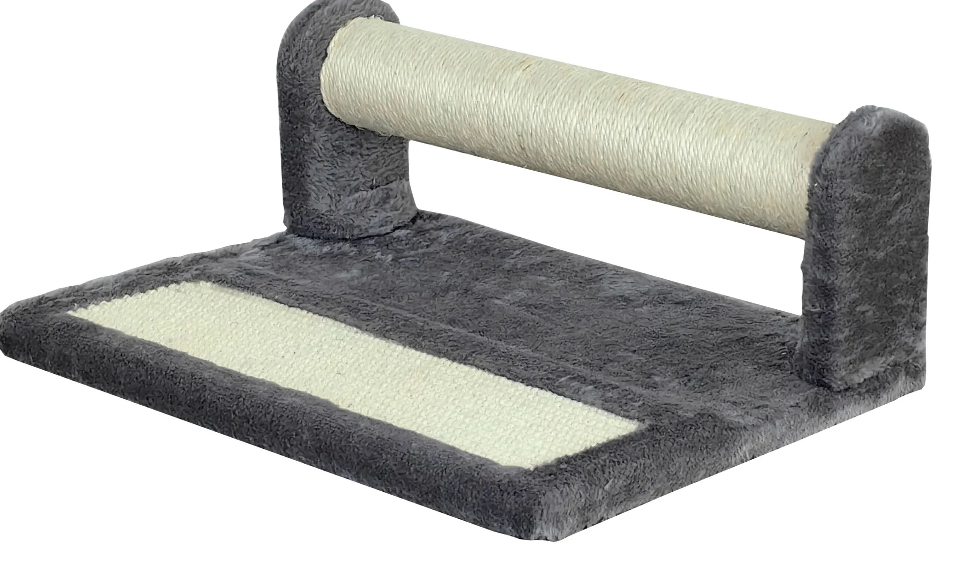 Quapas! Cat scratching cylinder with board dark grey
