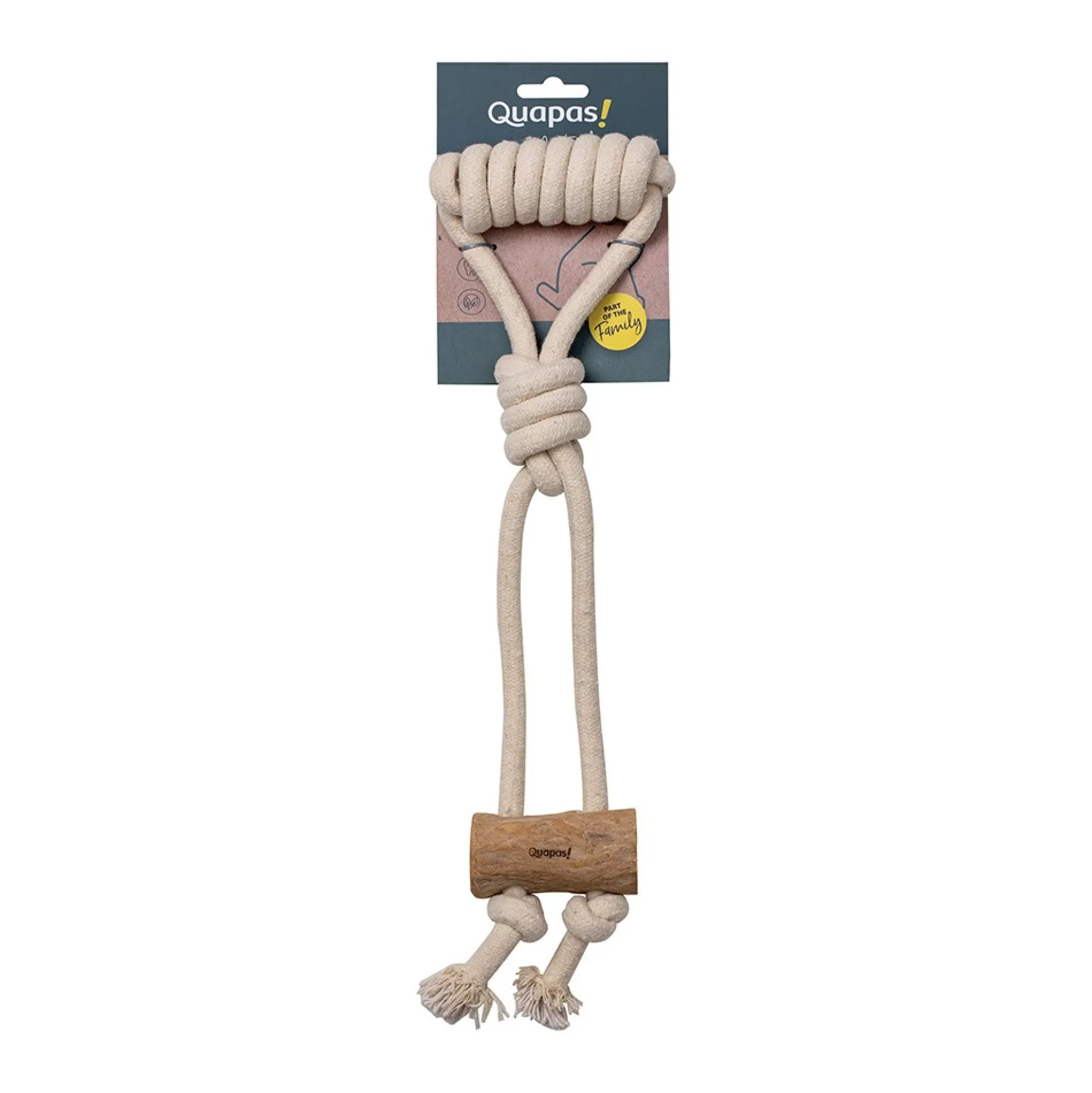 Quapas! Dog Toy Coffeewood Cork-L
