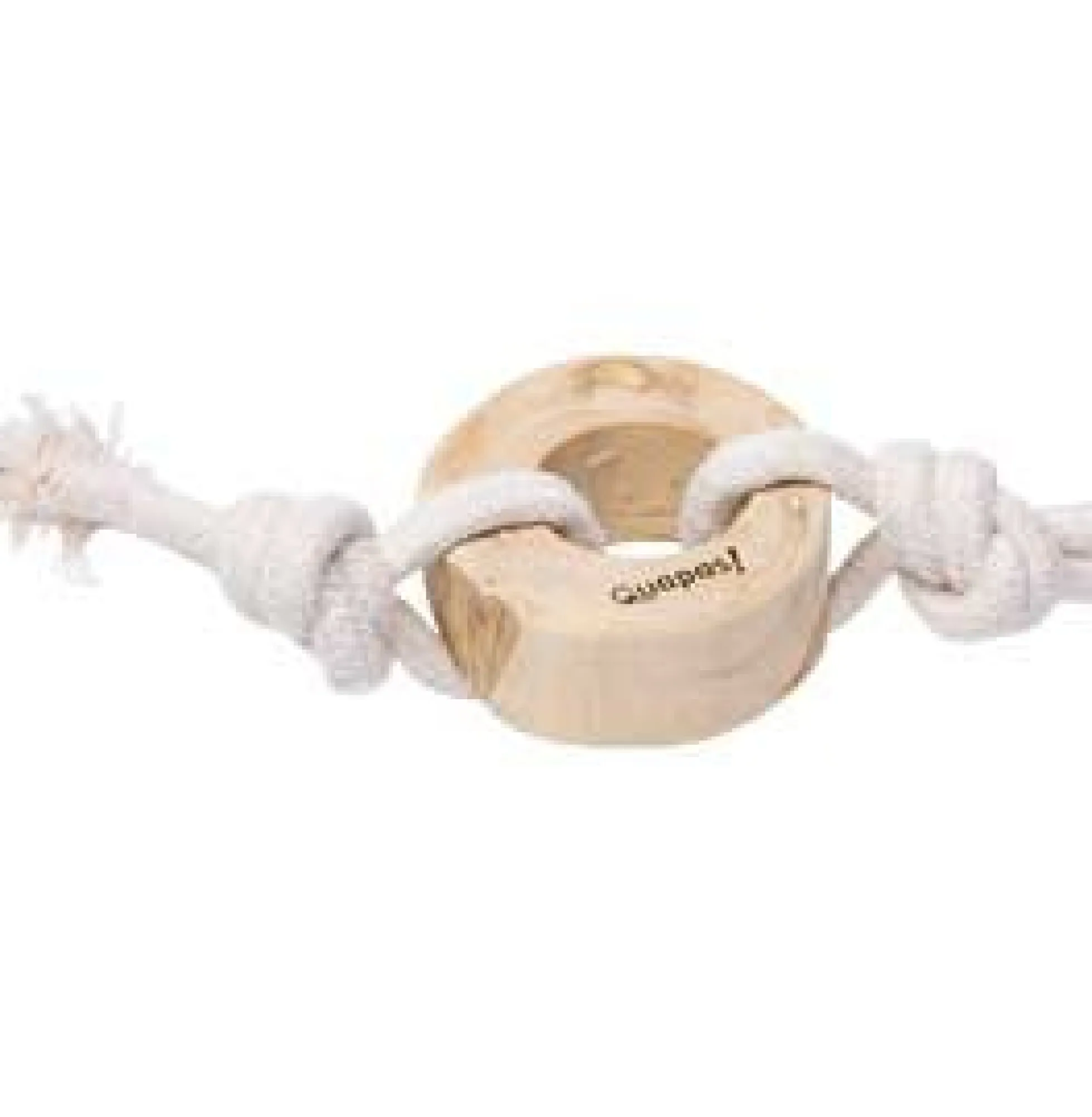 Quapas! Dog Toy Coffeewood Knotted pull ring