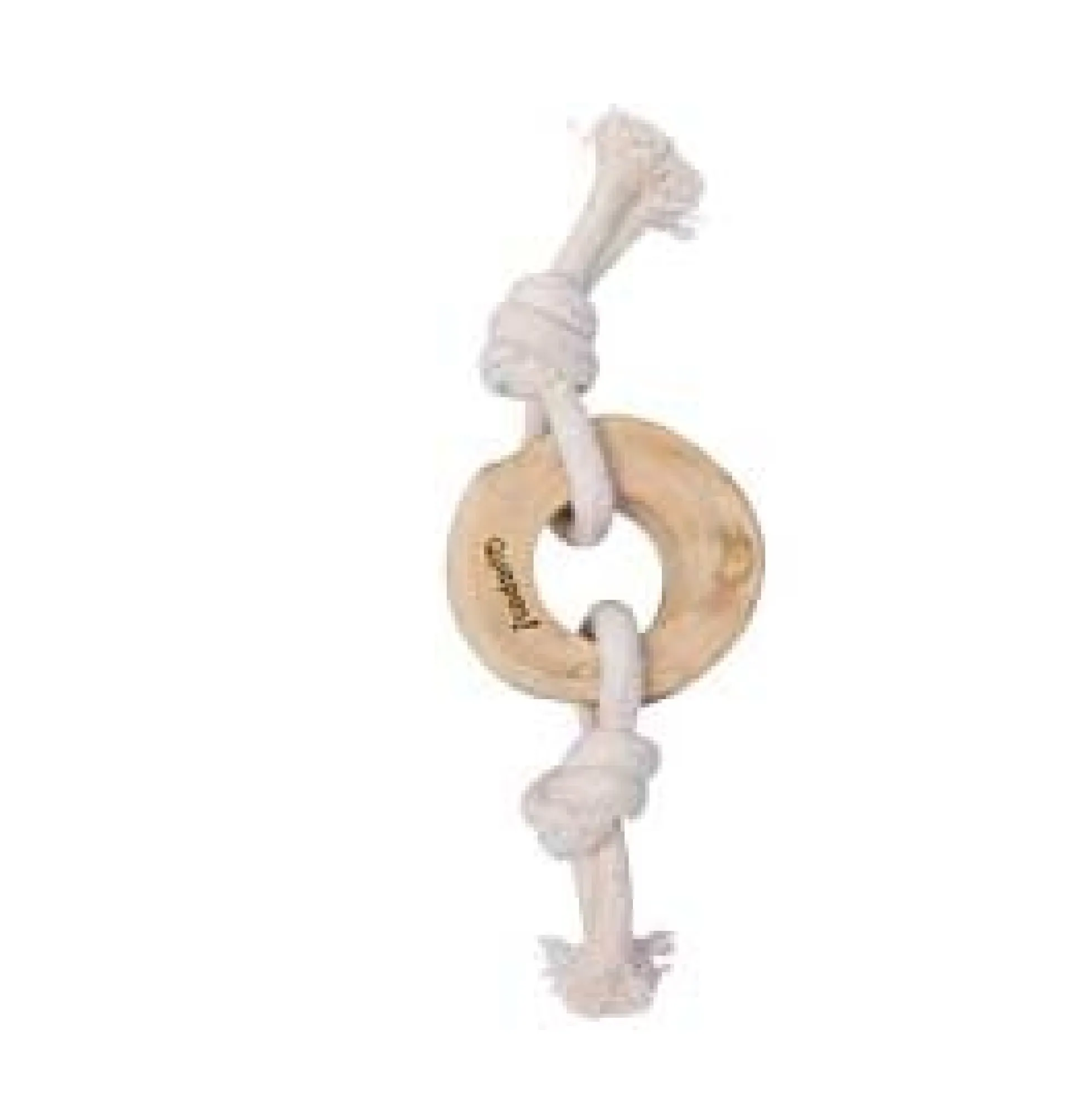 Quapas! Dog Toy Coffeewood Knotted pull ring