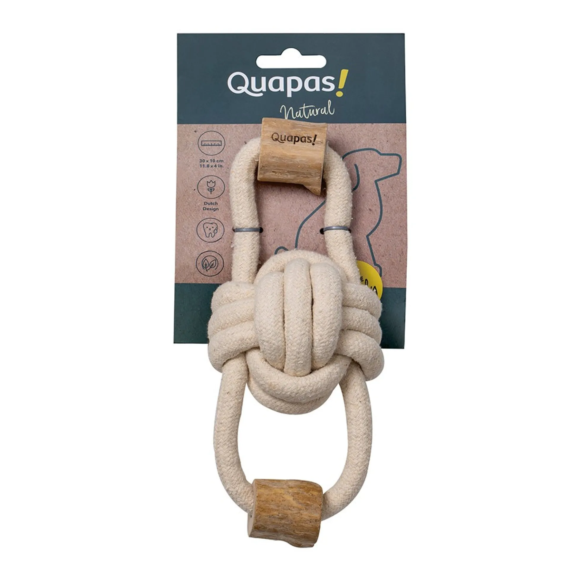 Quapas! Dog Toy Coffeewood Pullbear