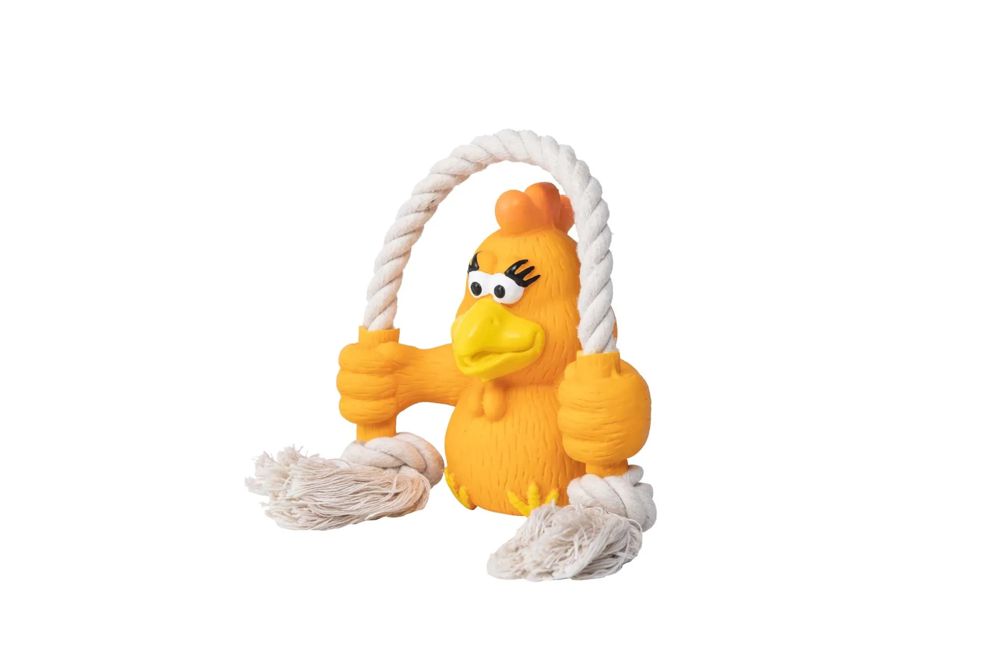 Quapas! Dog Toy Fun Chicken with rope