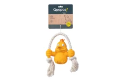 Quapas! Dog Toy Fun Duck with rope