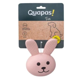 Quapas! Dog Toy Fun rabbit head latex