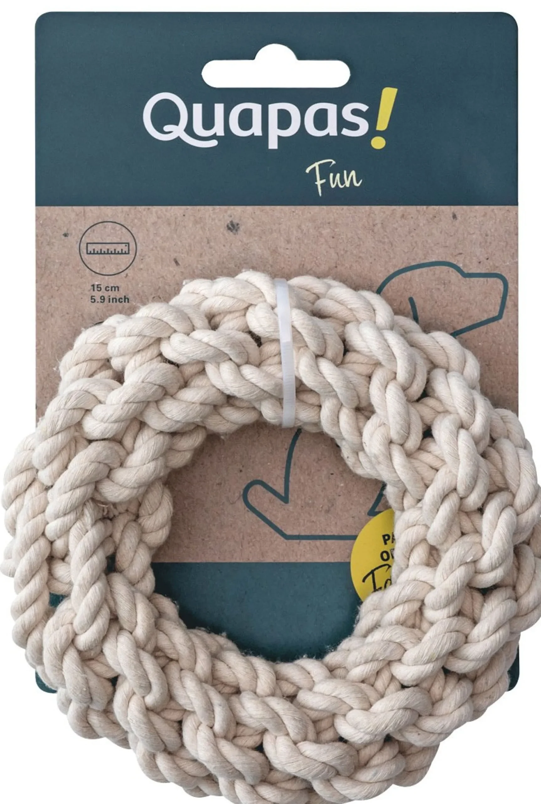 Quapas! Dog Toy Rope M Round