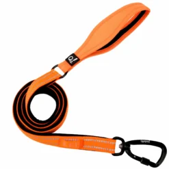 Quapas! Padded Reflective Hondenriem Oranje
