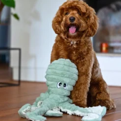 Quapas! XXL Hondenknuffel Octopus Groen