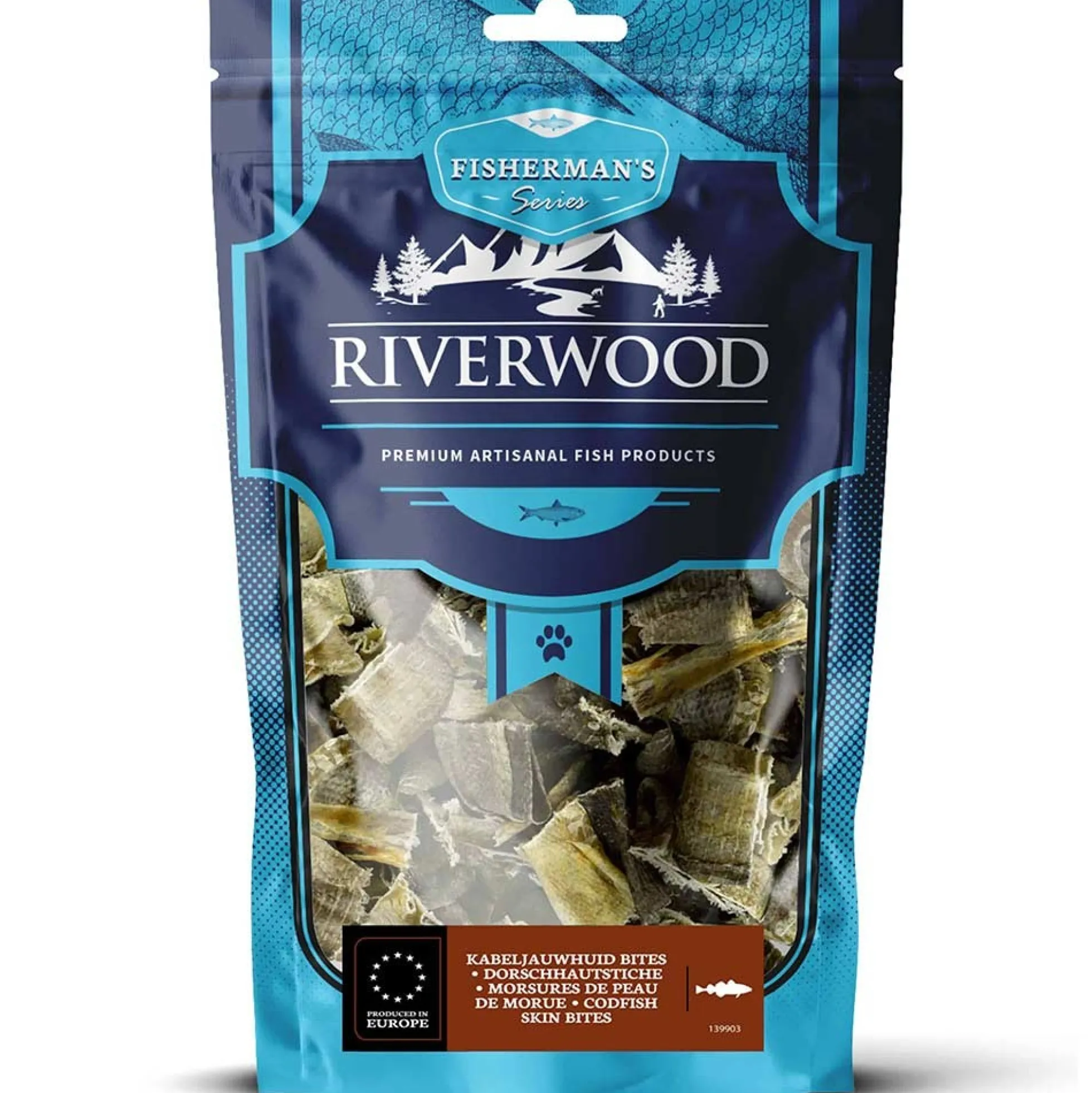 Riverwood Kabeljauwhuid bites