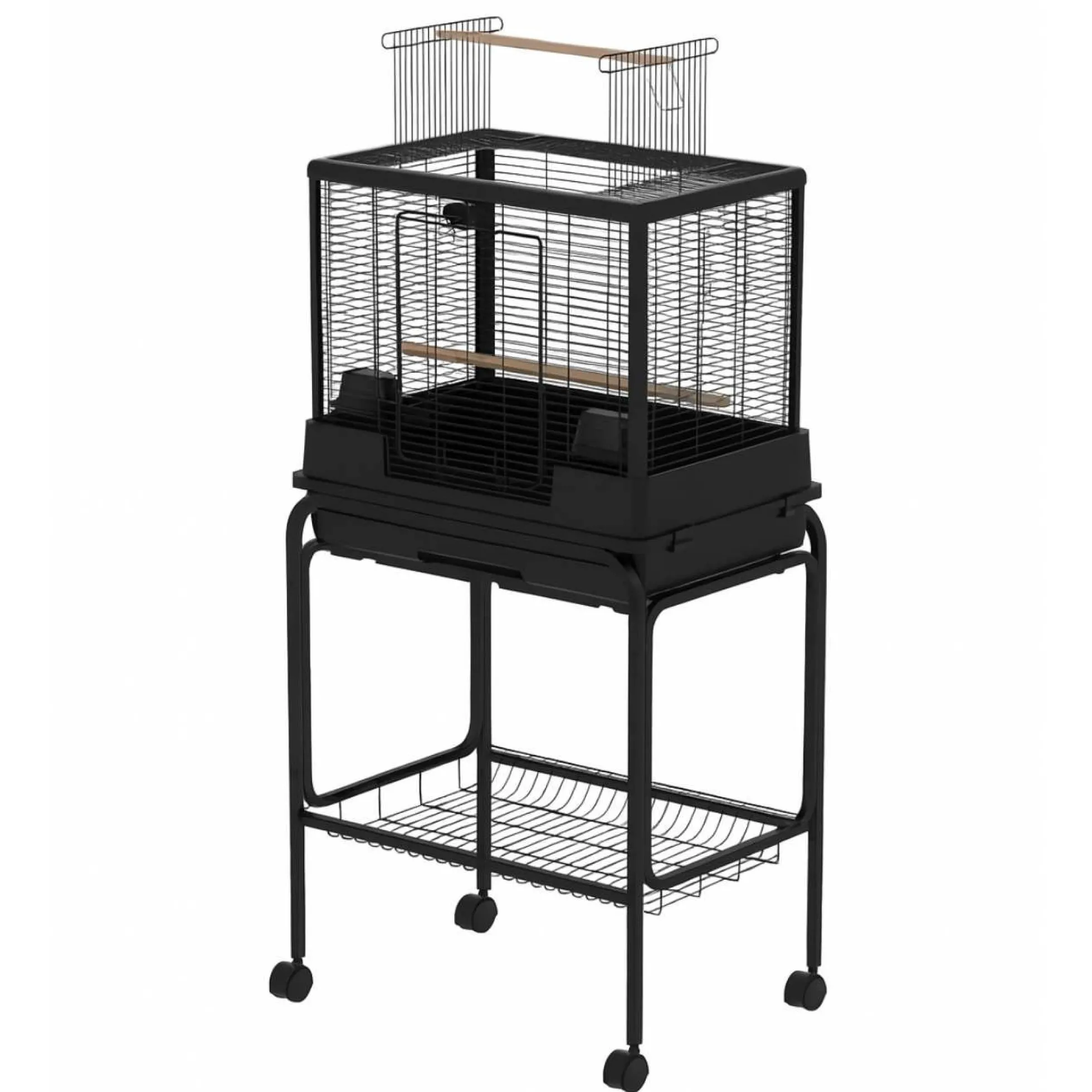 Vogelkooi Ceasar L met Standaard Zwart