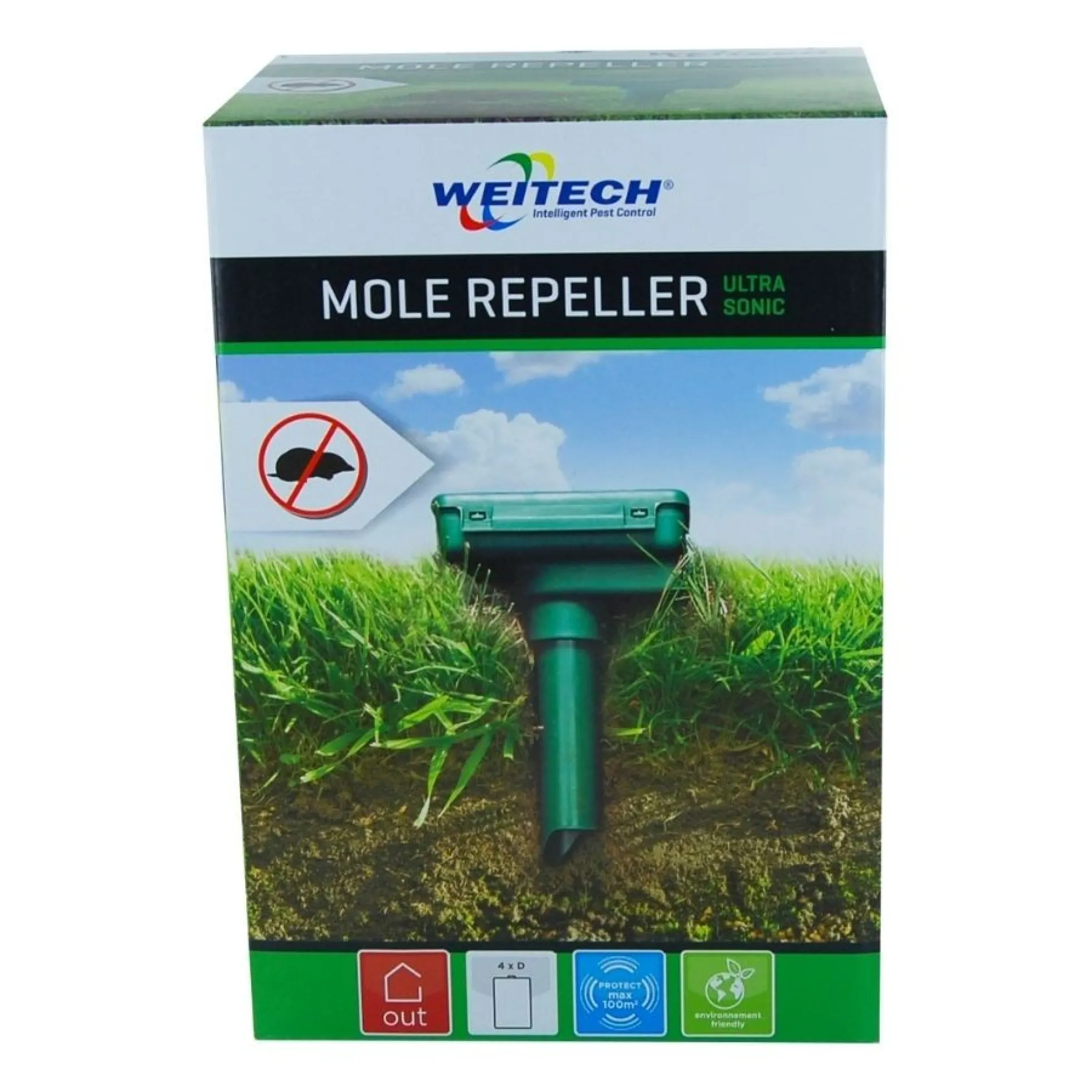 Weitech Mollenverjager op Batterijen