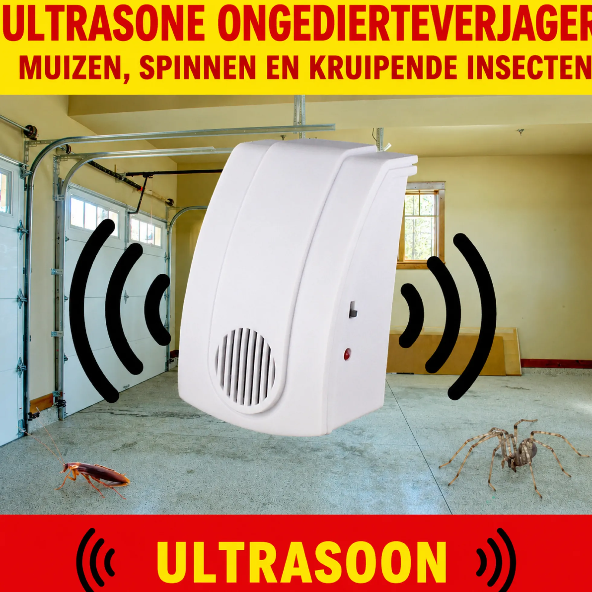 Weitech Ultrasone Dierenverjager op Batterijen