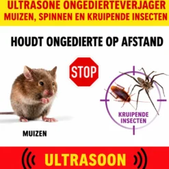 Weitech Ultrasone Dierenverjager met Adapter