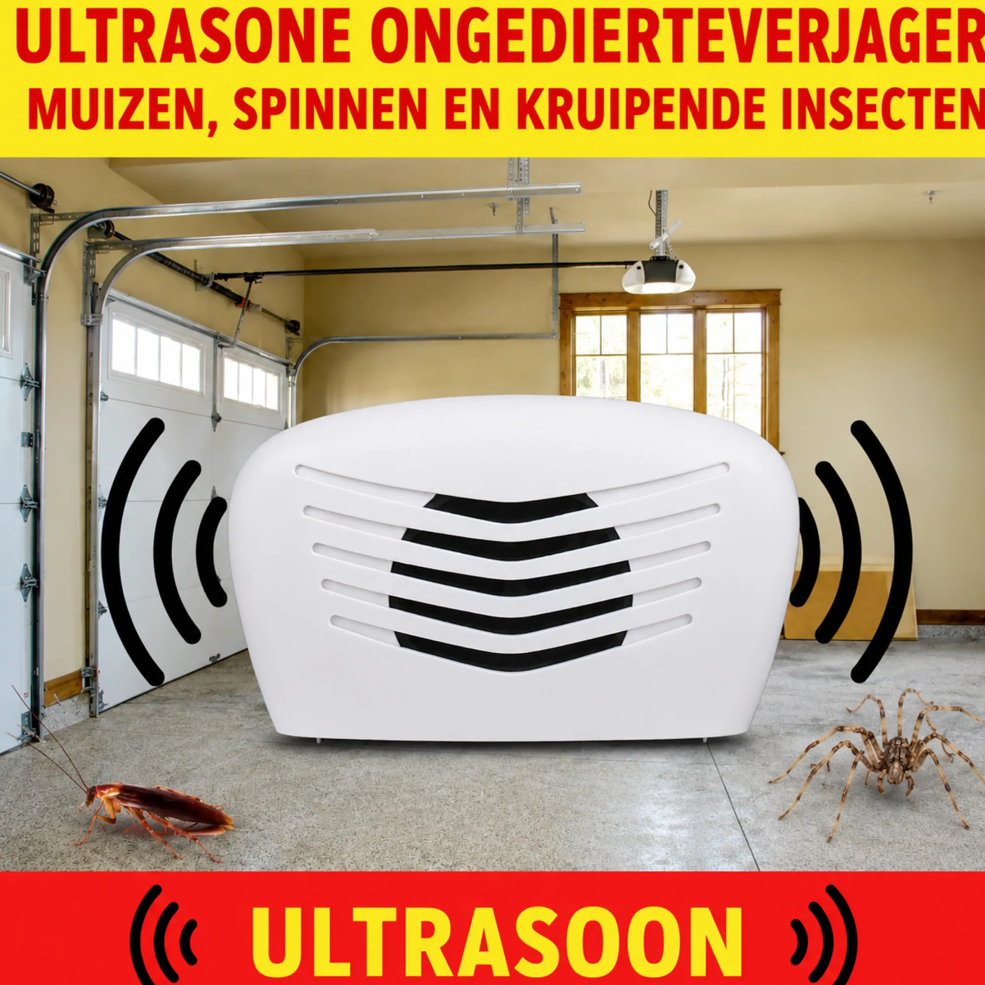 Weitech Ultrasone Dierenverjager met Adapter