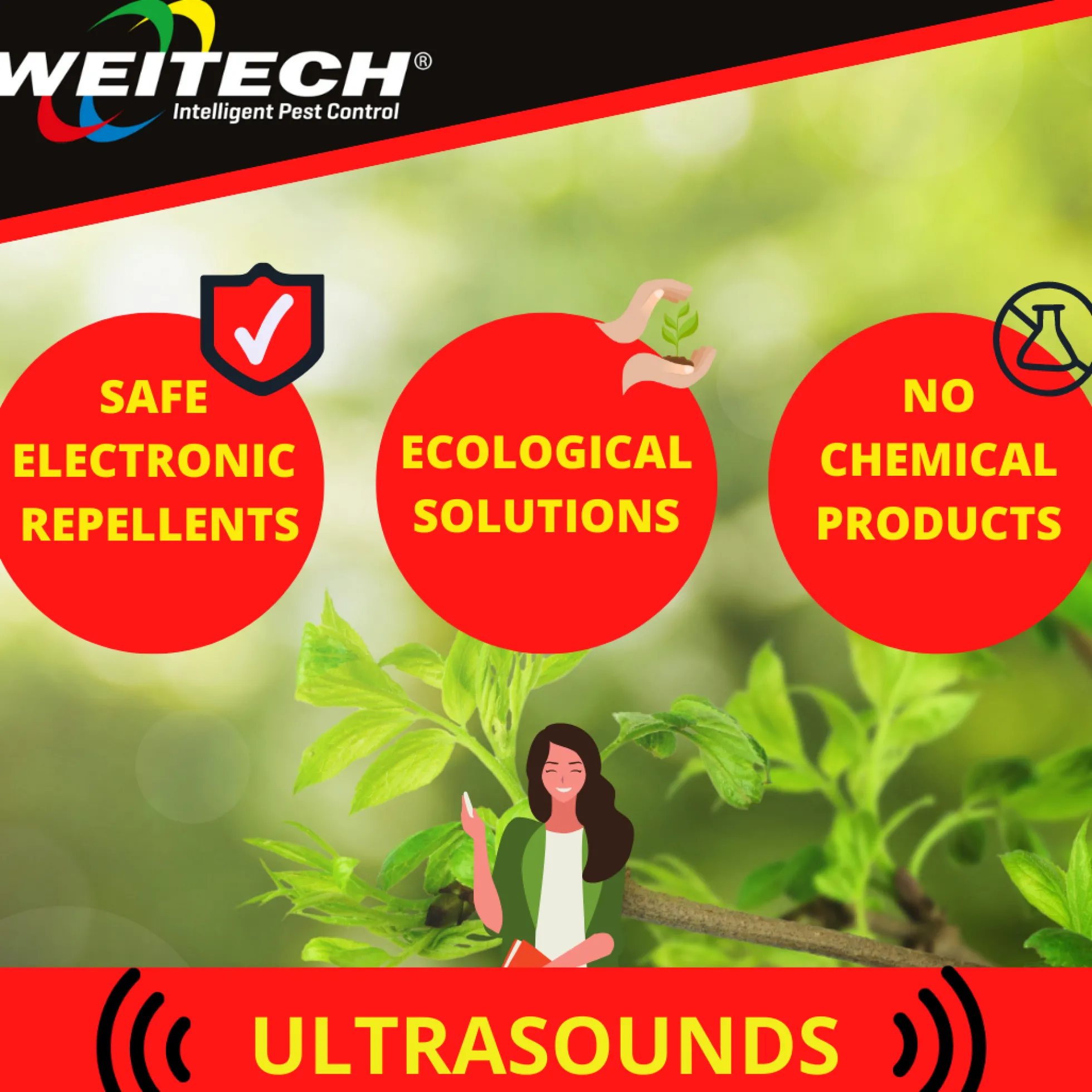 Weitech Ultrasone Ongediertebestrijder