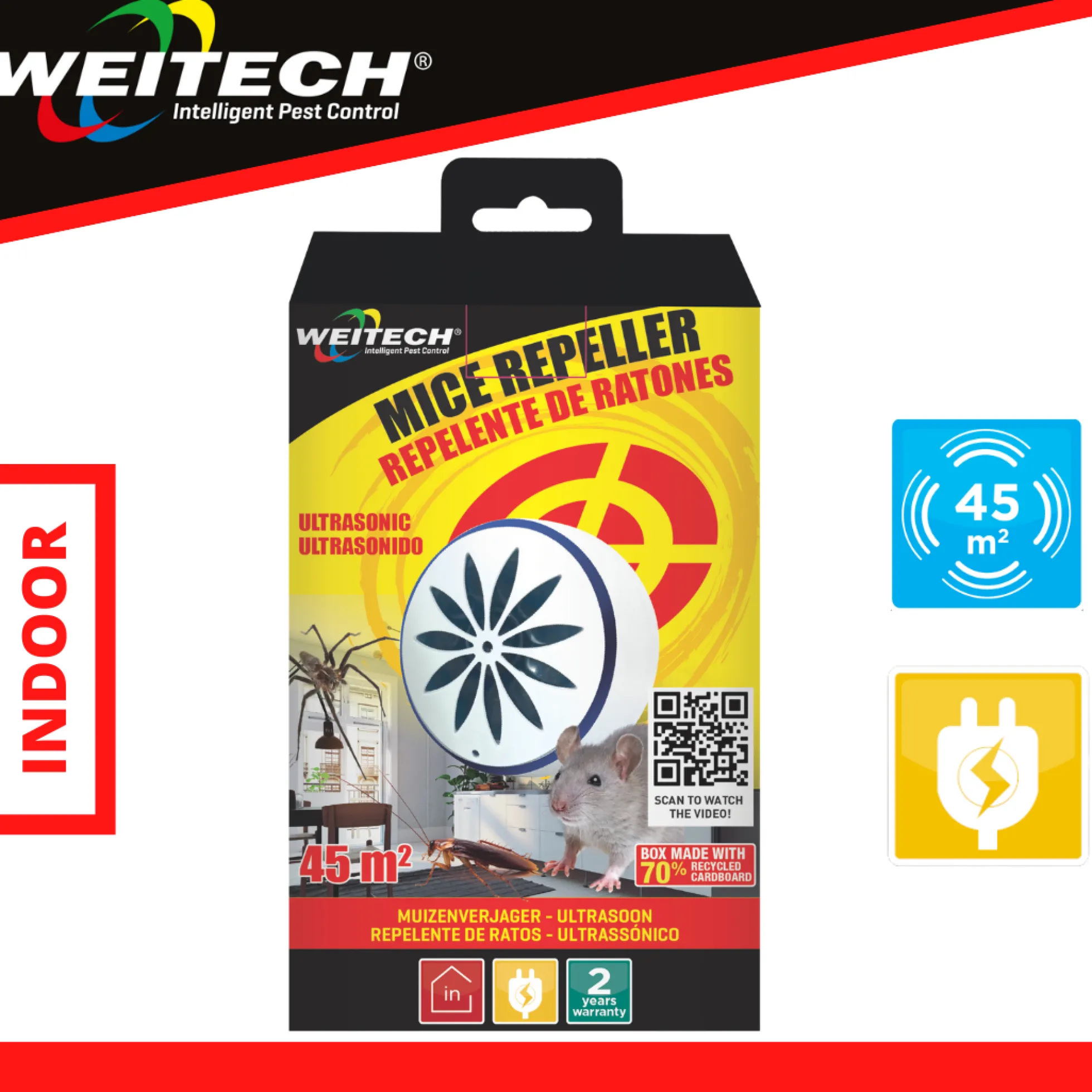 Weitech Ultrasone Ongediertebestrijder